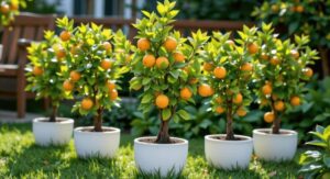 Dwarf Fruit Trees in Pots