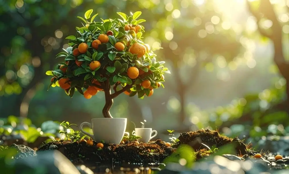 how to feed potted fruit trees