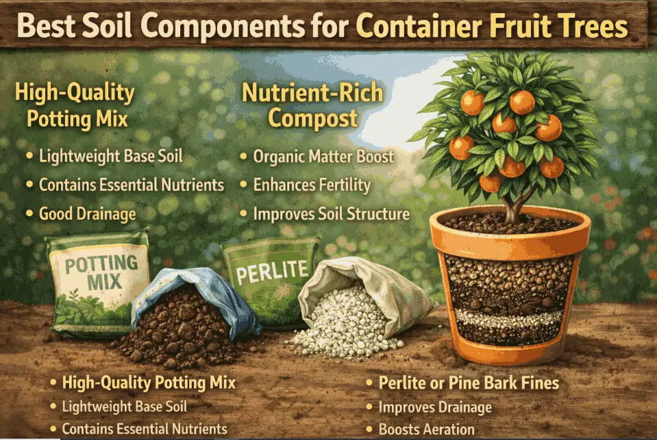 best soil for fruit trees in containers