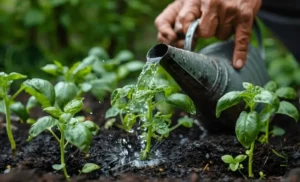 how container size affects watering fruit trees