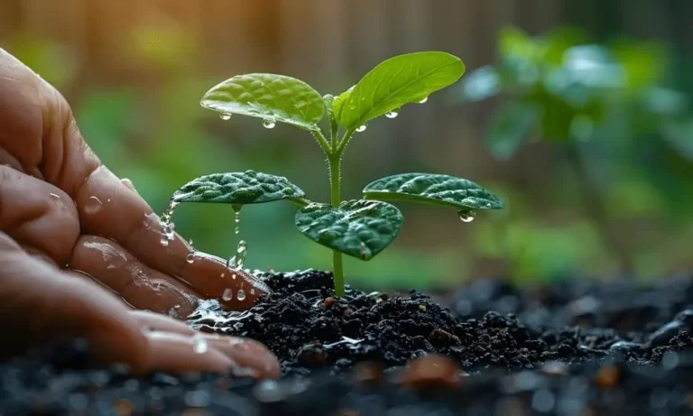 watering potted fruit trees in winter