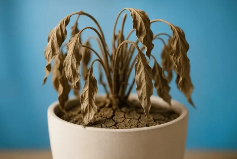Drought stress in potted fruit trees