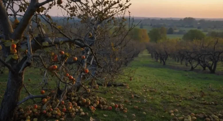 Fruit Trees Leaning or Falling Over