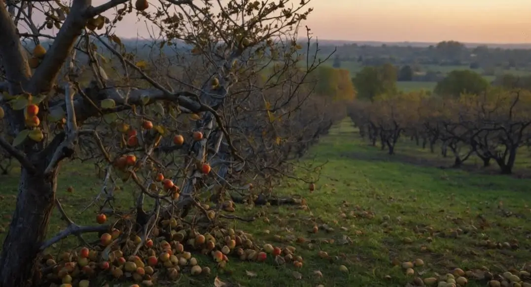 Fruit Trees Leaning or Falling Over