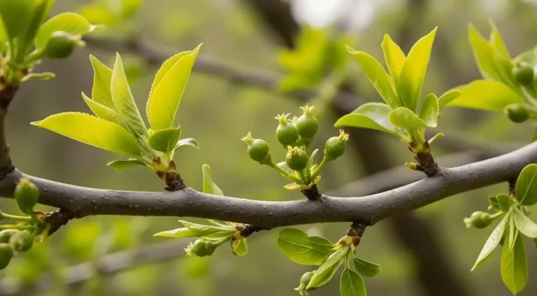 Fruit Trees With Pale Green Leaves