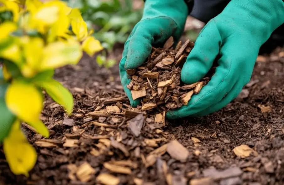Mulching to Reduce Watering