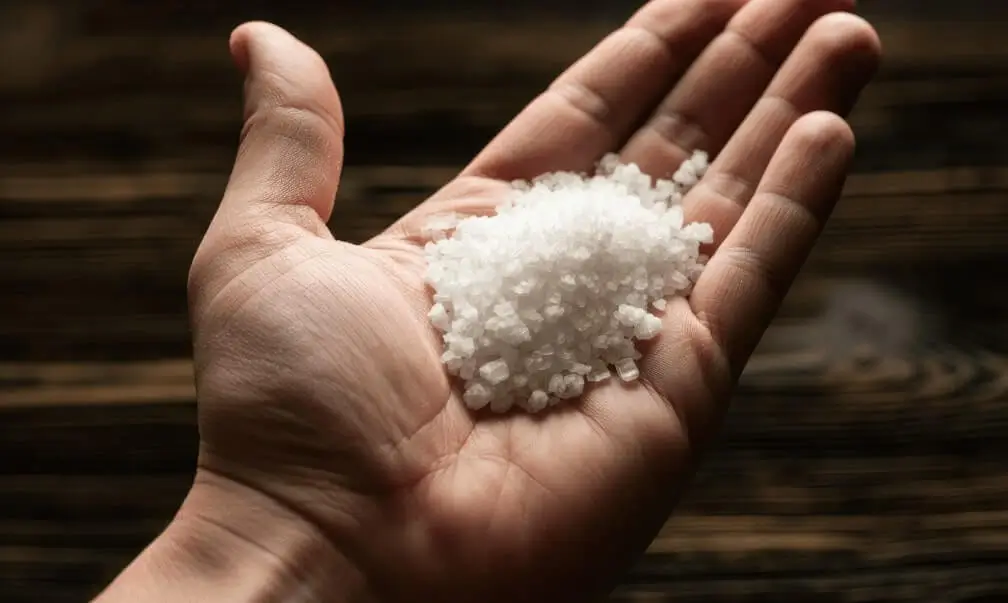 Salt buildup from tap water
