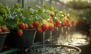 Watering Berry Plants in Pots