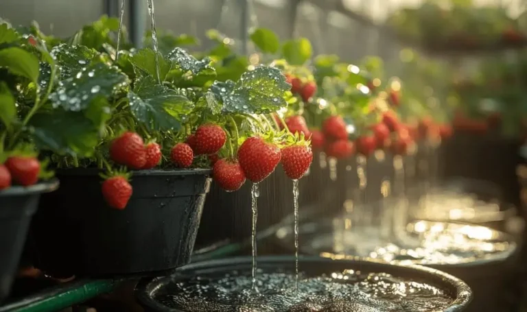 Watering Berry Plants in Pots