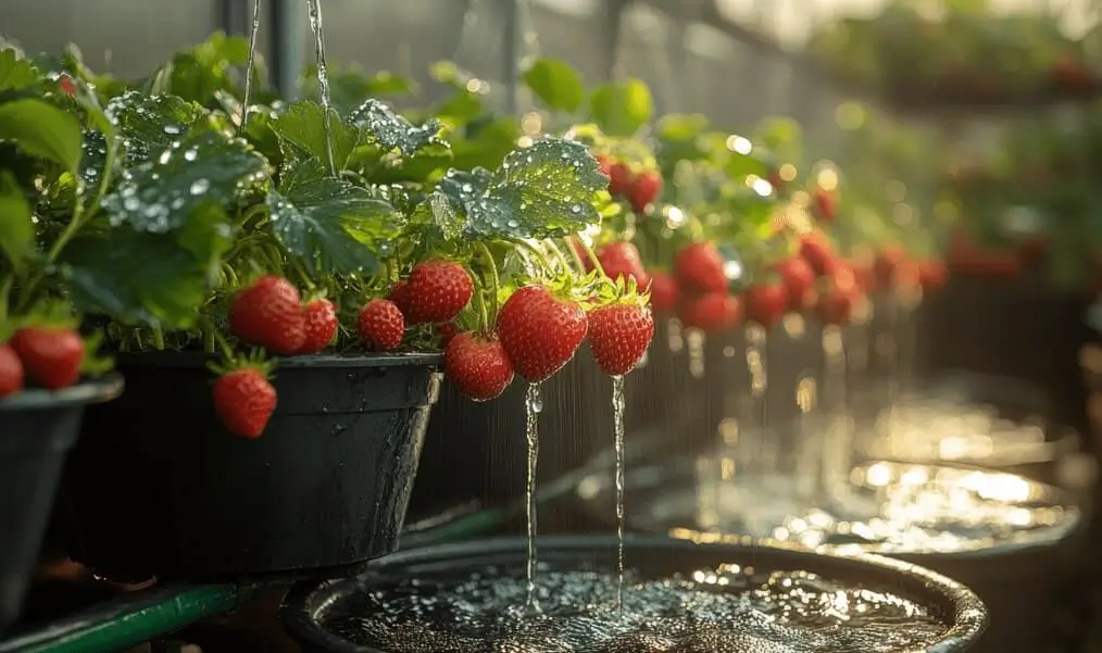 Watering Berry Plants in Pots