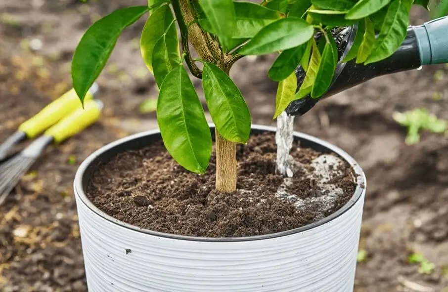 Watering Citrus Trees in Containers