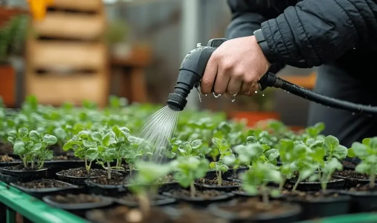 Watering Newly Repotted Fruit Trees