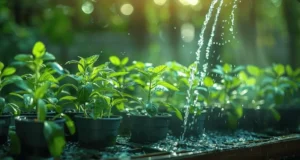 Watering fig trees in containers
