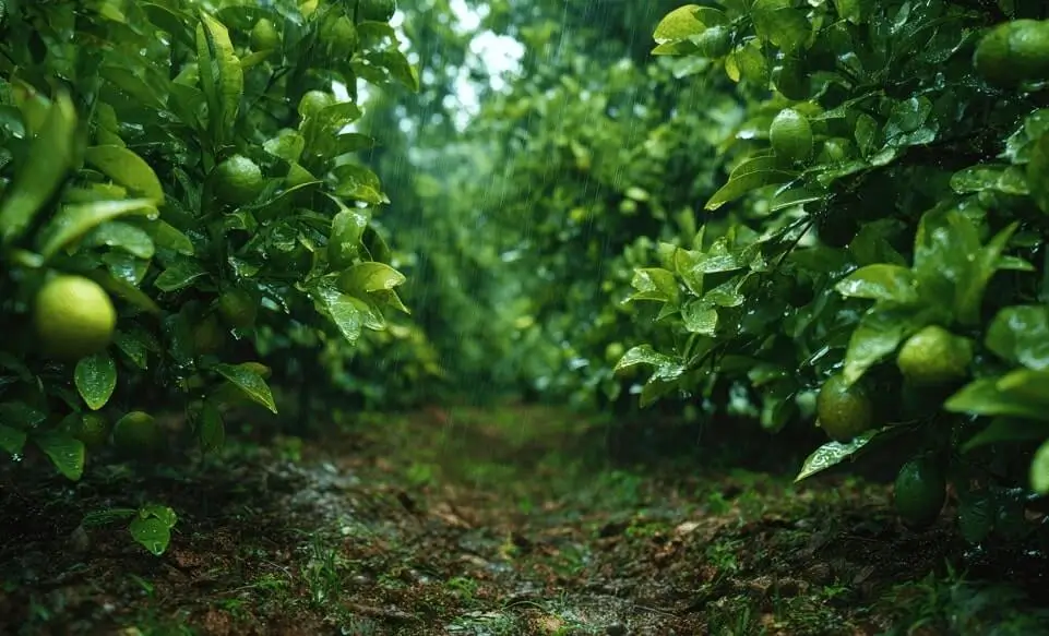 Watering fruit trees at the wrong time