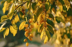 yellow leaves on container fruit trees