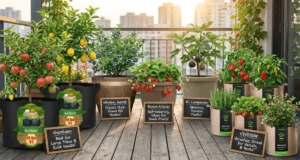Best containers for balcony fruit gardening