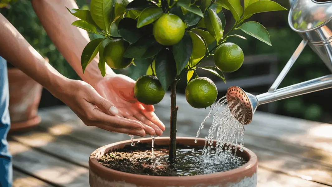 how to grow a lime tree in a pot