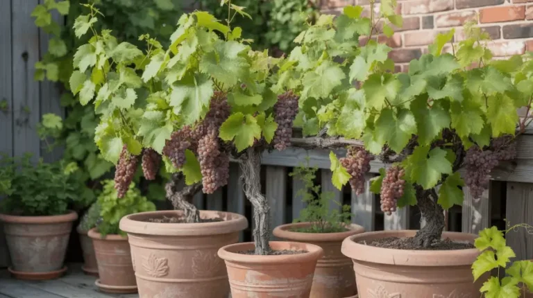 growing grapes in pots